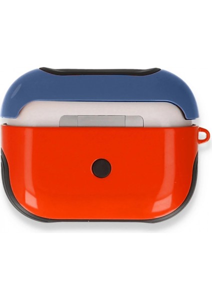Airpods Pro (1.nesil) 3in1 Kılıf - Kırmızı-Lacivert modelleri