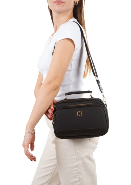 Kadın Kumaş Uzun Askılı El ve Omuz Çantası – Siyah – NEWPOLO370 modelleri