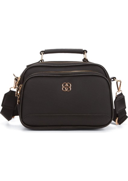 Kadın Kumaş Uzun Askılı El ve Omuz Çantası – Siyah – NEWPOLO370 fırsatları