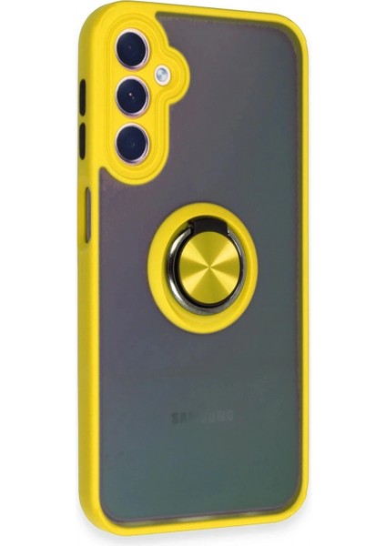 Ieg Samsung Galaxy A24 4g Kılıf Montreal Yüzüklü Silikon Kapak - Sarı fiyatları