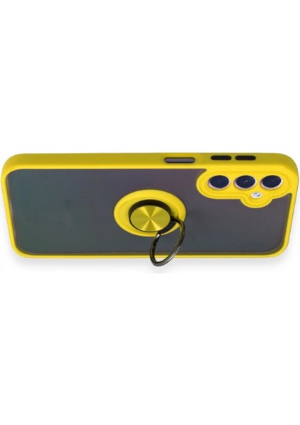 Ieg Samsung Galaxy A24 4g Kılıf Montreal Yüzüklü Silikon Kapak - Sarı modelleri