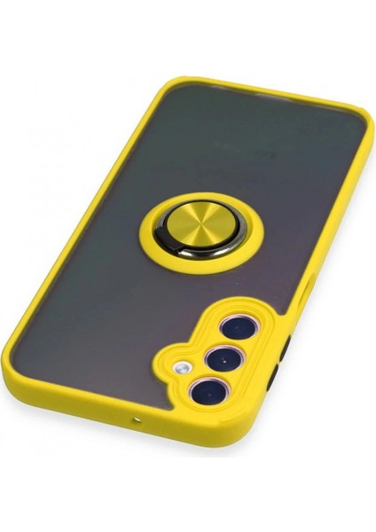 Ieg Samsung Galaxy A24 4g Kılıf Montreal Yüzüklü Silikon Kapak - Sarı fırsatları