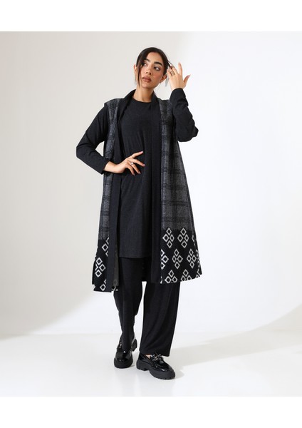 Pamuk Örme Yelek Üç Parça Takım indirimleri