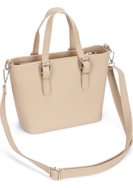 Kadın Kumaş Uzun Askılı El ve Omuz Çantası – Bej– NEWPOLO371 indirimleri