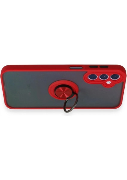 Ieg Samsung Galaxy A24 4g Kılıf Montreal Yüzüklü Silikon Kapak - Kırmızı modelleri