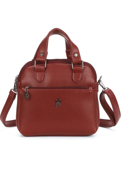 Kadın Deri Uzun Askılı El ve Omuz Çantası – Bordo – NEWPOLO368 fiyatları