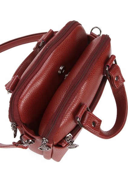 Kadın Deri Uzun Askılı El ve Omuz Çantası – Bordo – NEWPOLO368 modelleri