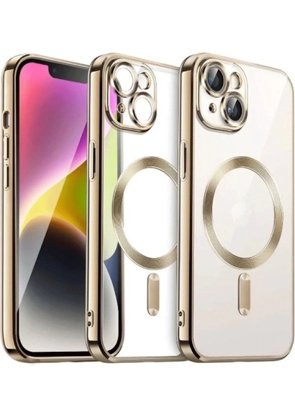 Iphone 13 Kılıf Kross Magneticsafe Kapak - Gold