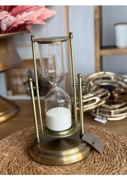 London Eskitme Gold Kum Saati -24,5X14CM