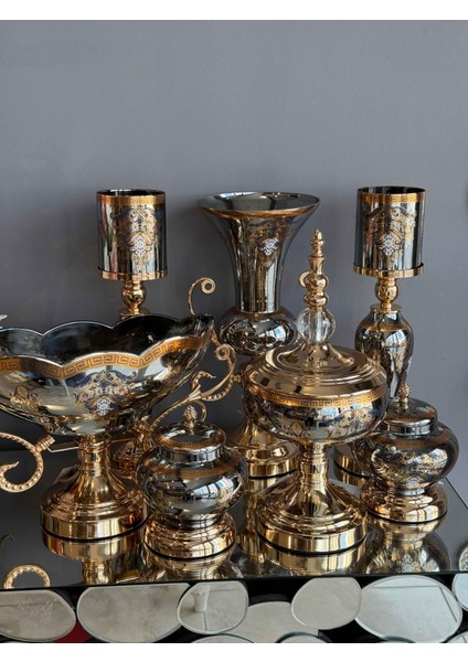 Helena Hand Made 7 Parça Antrasit Salon Seti fiyatları