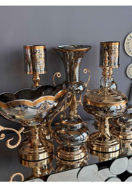 Helena Hand Made 7 Parça Antrasit Salon Seti modelleri