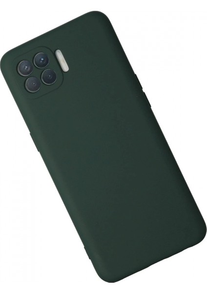 Oppo Reno 4 Lite Kılıf Nano Içi Kadife Silikon - Koyu Yeşil modelleri