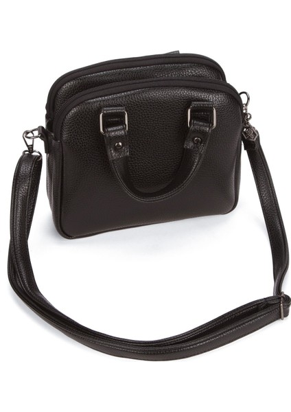 Kadın Deri Uzun Askılı El ve Omuz Çantası – Siyah – NEWPOLO368 fırsatları