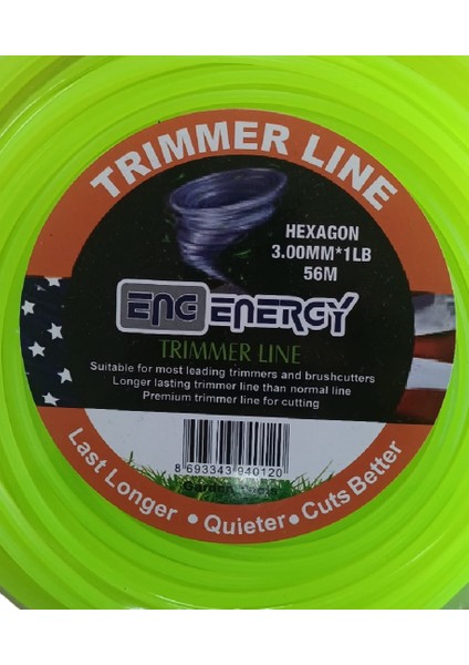 Tırpan Misinası 6 Köşe 3.0 mm fiyatları