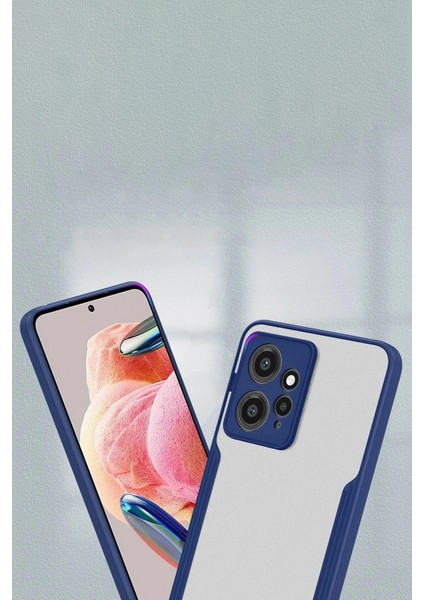 Ieg Xiaomi Redmi Note 12 4g Kılıf Platin Silikon - Mavi modelleri