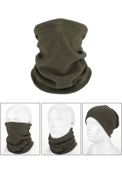 Kışlık Spor Unisex Haki Polar Boyunluk Haki Polar Bere fiyatları