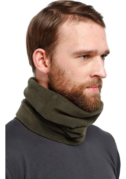 Kışlık Spor Unisex Haki Polar Boyunluk Haki Polar Bere modelleri