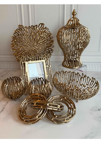 Antik Eskitme 7 Parça Salon Aksesuarı fiyatları