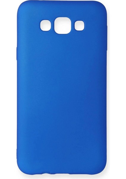 Samsung Galaxy E7 Kılıf First Silikon - Mavi
