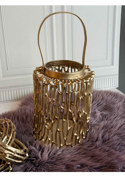 Antik Eskitme Küçük Fener Aksesuar