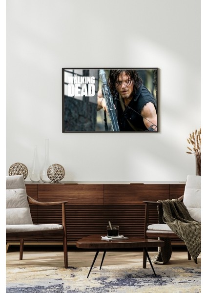 The Walking Dead Çerçeveli Metal Poster Tablo