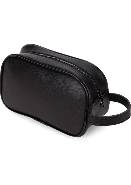 Erkek Deri Portföy Clutch Traş Kozmetik Bakım ve Günlük El Çantası Siyah – NEWPOLO366 fiyatları