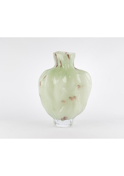 Lunera Su Yeşili Cam Vazo 22X25CM