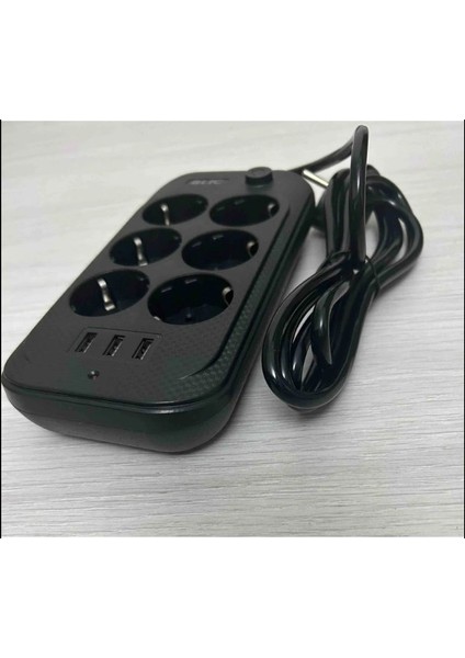Ftr-11 Termal Akım Korumalı 6 Priz 3 USB Girişli 2 Metre Uzatma Kablolu Priz fırsatları