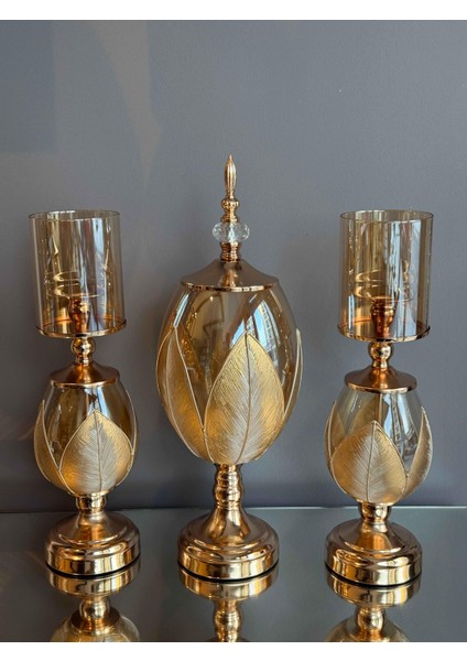 Evora Hand Made 7 Parça Gold Salon Seti indirimleri