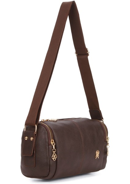 Kadın Deri Uzun Askılı El ve Omuz Çantası – Kahverengi – NEWPOLO369 fiyatları