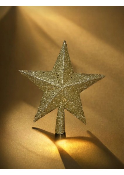 Yılbaşı Ağaç Yıldızı, Tepe Yıldızı, Çam Ağacı Süsü, Yıldız Süs Gold indirimleri