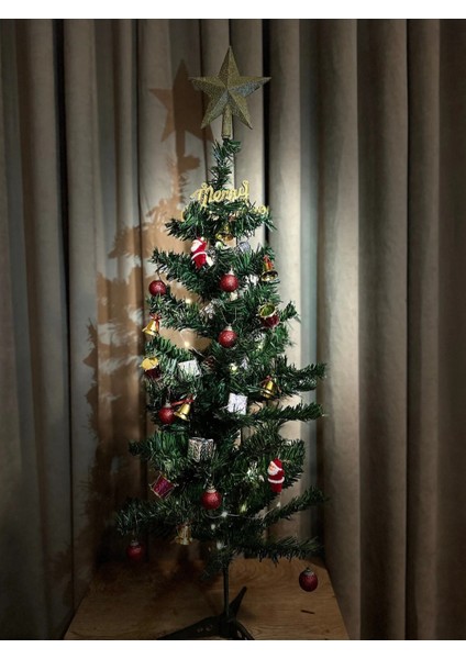 Yılbaşı Ağaç Yıldızı, Tepe Yıldızı, Çam Ağacı Süsü, Yıldız Süs Gold