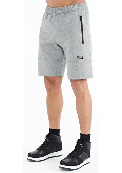 Alec Gri Melanj Standart Kalıp Erkek Şort - 81243