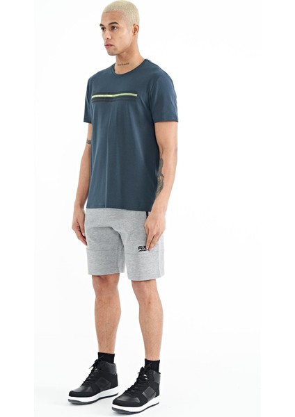 Alec Gri Melanj Standart Kalıp Erkek Şort - 81243