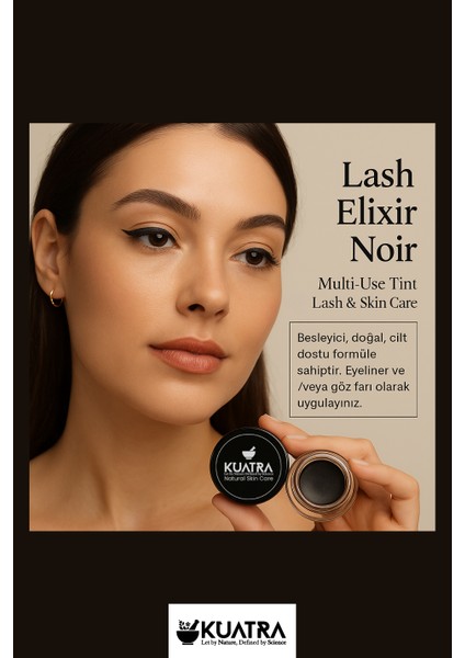 Lash Elixir Noir Eye Shadow/liner Multi-Use Tint With Lash &skin Care