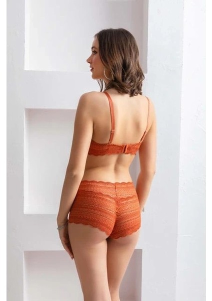 Dantel Detaylı V Yaka Kadın Bralet Sütyen ve Boxer Takım fiyatları