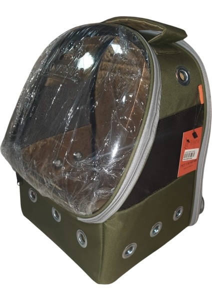 Dalton Fix Kedi, Küçük Köpek Taşıma Çantası Yeşil 30-25-45CM