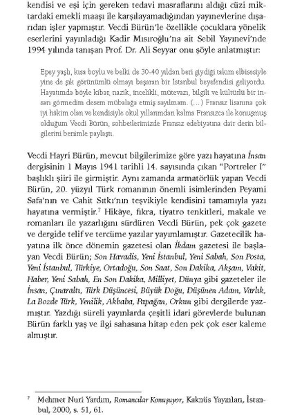 Peyami Safa ile 25 Yıl - Vecdi Bürün - Haz. Tahsin Yıldırım