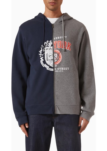 x Marc Jacobs Split Crest Erkek Kapüşonlu Hoodie