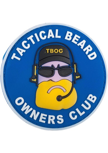 Da 3D Pvc Patch Taktik Sakal Sahipleri Kulübü Sarı-Lacivert Da-Nas-31