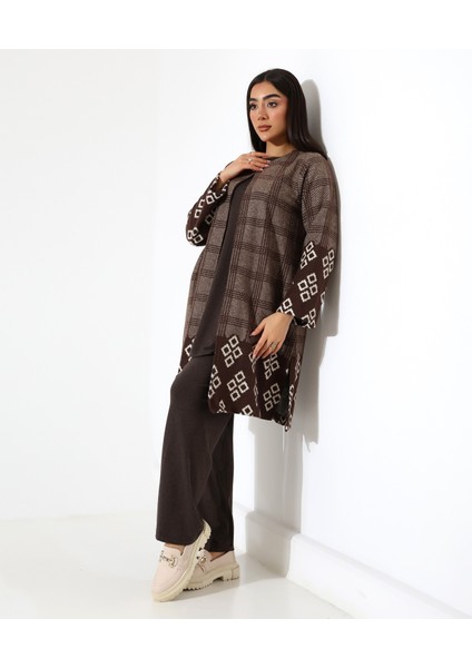 Pamuk Örme Ceketli Üç Parça Takım indirimleri