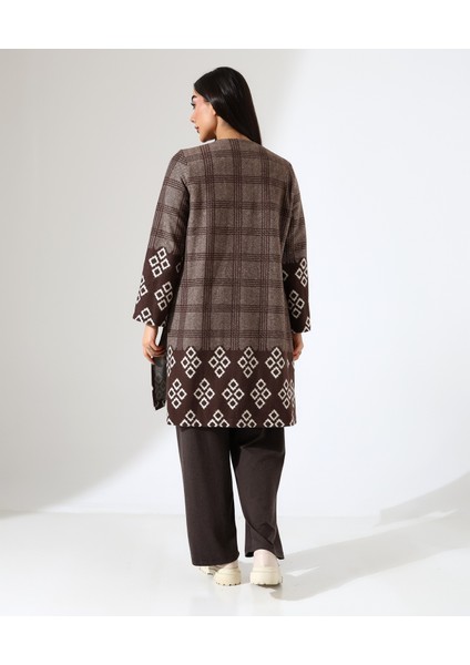 Pamuk Örme Ceketli Üç Parça Takım