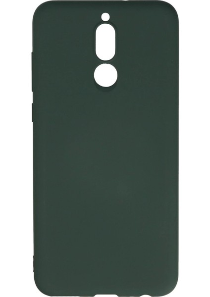 Huawei Mate 10 Lite Kılıf Nano Içi Kadife Silikon - Koyu Yeşil