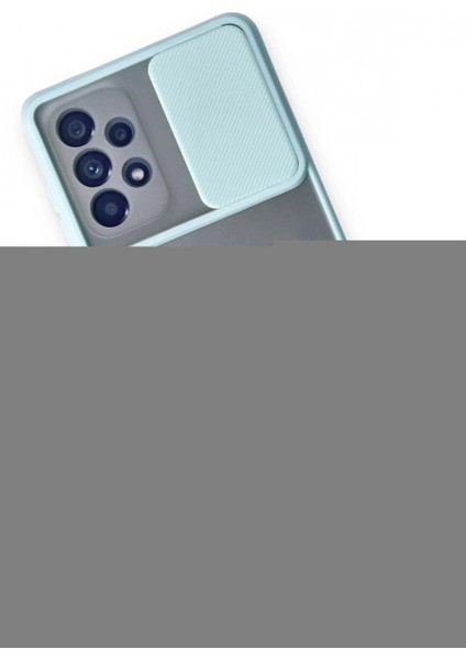 Samsung Galaxy A53 5g Kılıf Palm Buzlu Kamera Sürgülü Silikon - Turkuaz modelleri