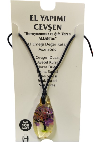 100 Sayfa Içerikli Epoksi Desenli El Yapımı Cevşen Kolye fiyatları