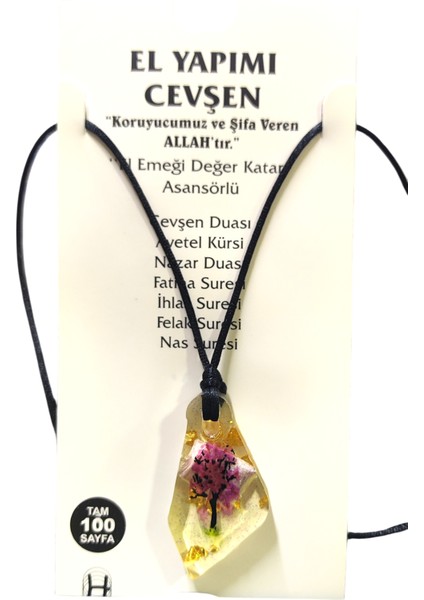 100 Sayfa Içerikli Epoksi Desenli El Yapımı Cevşen Kolye modelleri