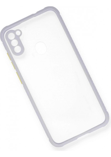 Ieg Samsung Galaxy A11 Kılıf Miami Şeffaf Silikon - Lila modelleri