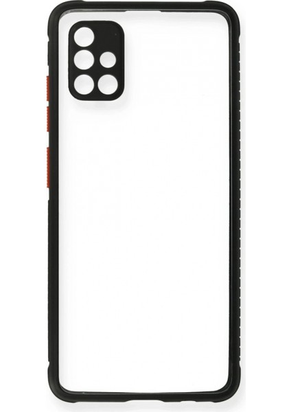 Ieg Samsung Galaxy A71 Kılıf Miami Şeffaf Silikon - Siyah fiyatları