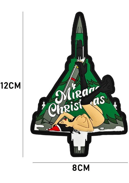 Da 3D Pvc Patch F15 & F22 Yeşil Beyaz DA-NAS-318