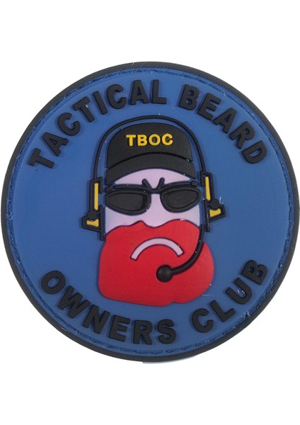 Da 3D Pvc Patch Taktik Sakal Sahipleri Kulübü Bordo-Mavi Da-Nas-32